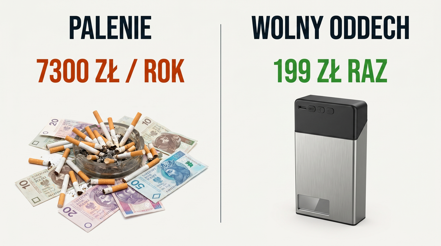 Smoke Free — Wolny Oddech | Sejf z timerem do rzucania palenia