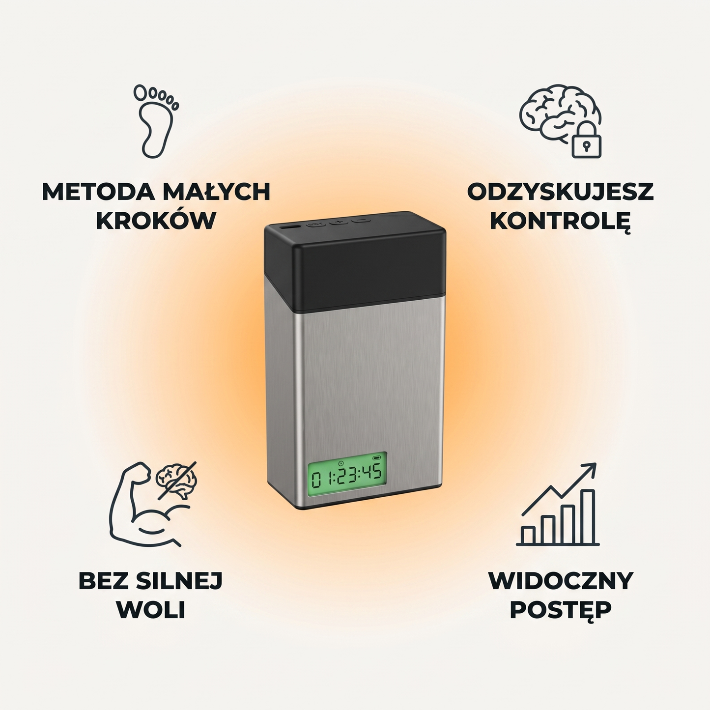 Smoke Free — Wolny Oddech | Sejf z timerem do rzucania palenia